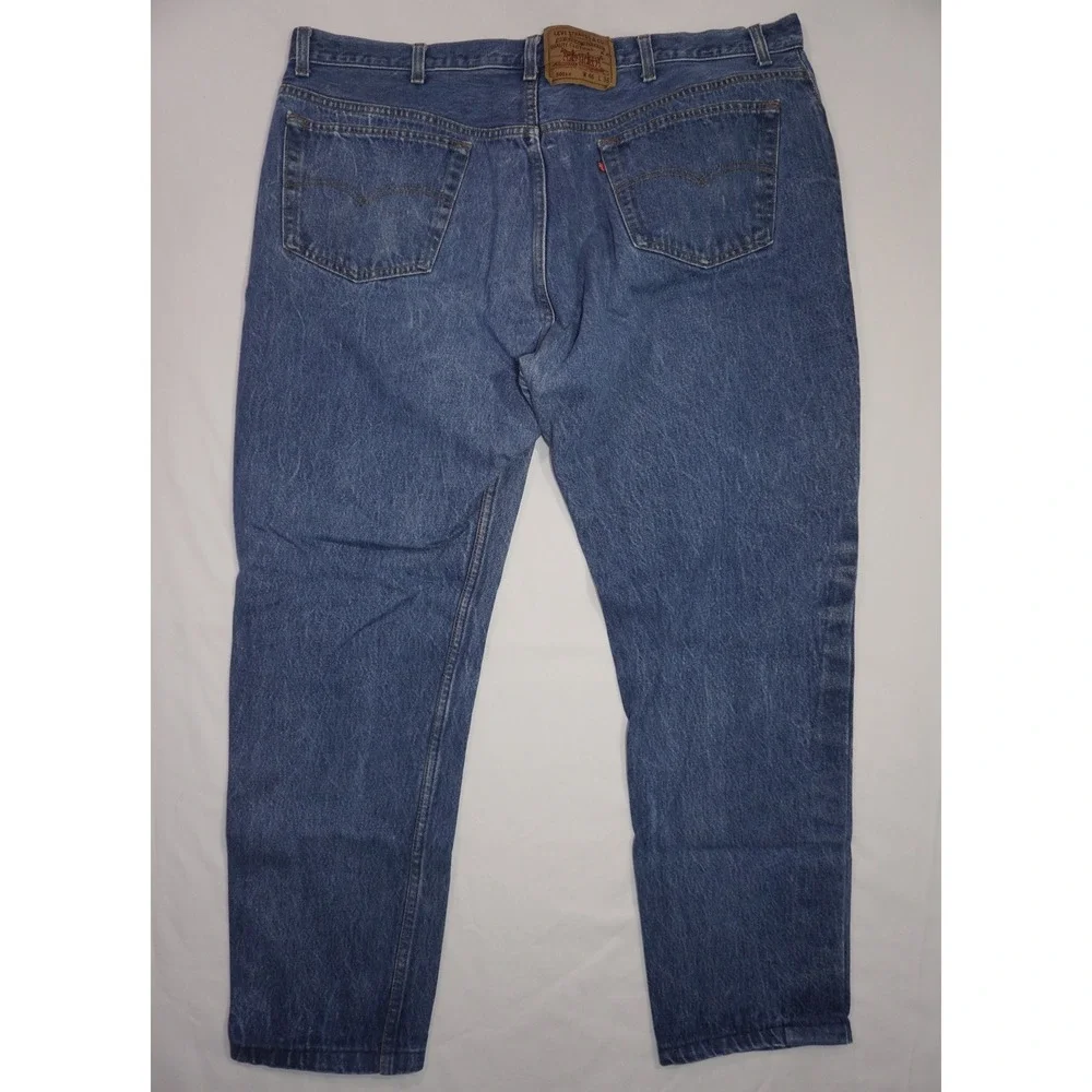Levi's 46x36 501 Blue Cotton Denim Straight Leg Jeans Made In USA